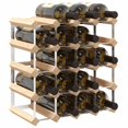 thumbnail image 2 of vidaXL Wine Rack for 20 Bottles Solid Pinewood, 2 of 4