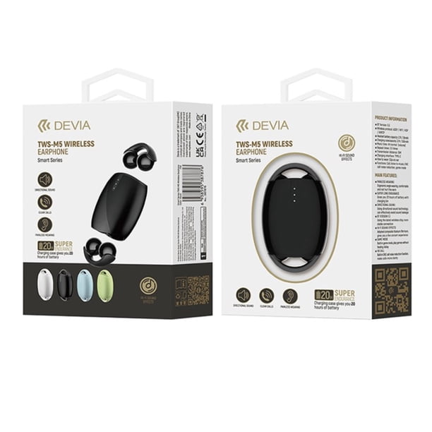 Audífonos Devia Tws M5 - Negro | Bodega Aurrera en línea