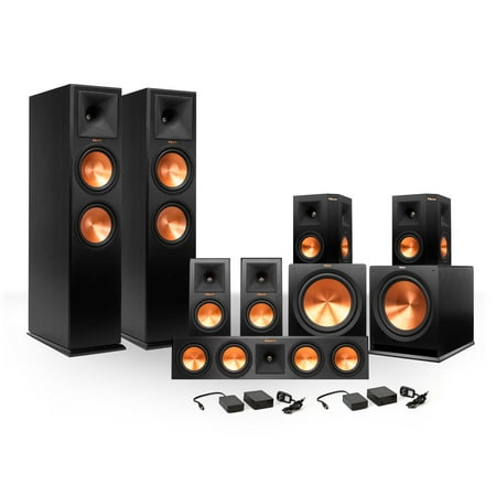 Klipsch 7.2 RP-280 Reference Premiere Surround Sound Speaker Package with R-115SW Subwoofers and Two FREE Wireless Kits