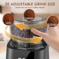 thumbnail image 2 of Burr Electric, Adjustable Burr Mill with 30 Grinding Settings, Coffee Bean Grinder with Touchscreen, 2-12 Cups, 2 of 4