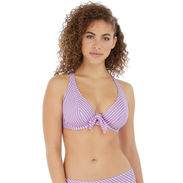 Freya Womens Beach Hut Underwire High Apex Bikini Top, 28DD