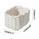 thumbnail image 3 of Cesta De Almacenamiento Cesta organizadora de escritorio plegable con cuerda para guardar cosméticos,llaves,mandos a distancia y material de oficina (blanca,1 unidad) Rkxzt, 3 of 8