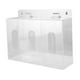 thumbnail image 3 of Soporte dispensador de guantes de acrílico con tapa, caja para guantes, montaje en pared, transparente para 3 cuadrículas, 3 of 9