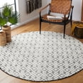 thumbnail image 2 of SAFAVIEH Vermont Simone Geometric Area Rug, Ivory/Black, 6' x 6' Round, 2 of 8