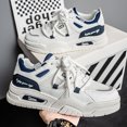 thumbnail image 4 of New Men's Breathable White Sneakers, Versatile Low-Top Casual Skate Shoes and  Trendy, 4 of 7