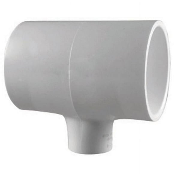 Schedule 40 PVC Pressure Pipe Reducing Tee, 1-1/2 x 1-1/2 x 1/2 In. - PVC 02400 5700HA