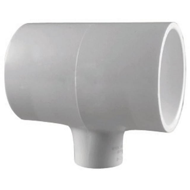 Schedule 40 PVC Pressure Pipe Reducing Tee, 1-1/2 x 1-1/2 x 1/2 In. - PVC 02400 5700HA