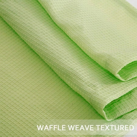 24 Inch Tier Curtains For Kitchen Waffle Woven Textured Rod