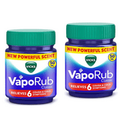 Vicks VapoRub Regular 50 ml Each – Pack of 2 Cooling Menthol & Eucalyptus Balm