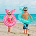 thumbnail image 6 of MoKo 2 Pack Mermaid Tail Pool Float, Inflatable Swimming Ring Floaties Tubes, Rose Gold & Blue, 6 of 8