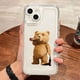 thumbnail image 5 of Funny Cartoon Bear Clear Phone Case For iPhone 14 Pro Max 11 12 13 15 Pro Max Mini X XS XR 78 14 15 Plus Luxury Shockproof Cover, 5 of 5