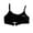 Black, variant on Girls' Sports Bra Teenage Girls Bra Developmental Cotton Underwear Breathable Sports Bra(12-18Y)