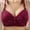#40Wine, variant on Byworldtasic Large Size Thin Comfortable Breathable Bra Top Support Anti-Sagging Bra Sports Bra