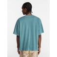 thumbnail image 3 of No Boundaries Men's Oversized Boxy Tee with Short Sleeves, XS-4XLT, 3 of 5