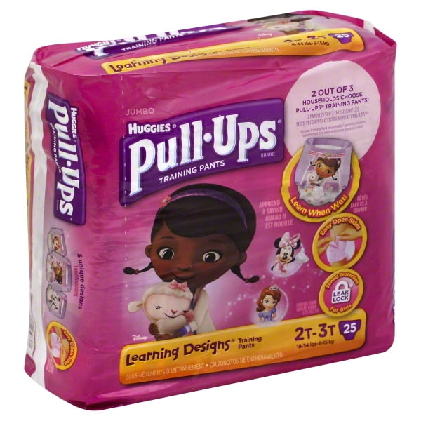 Pull-Ups? Training Pants with Learning Designs? for Girls 2T-3T