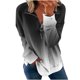thumbnail image 1 of Ichuanyi liquidación de la moda femenina estampada las mangas largas sueltas solapas de blusa tops casuales sudaderas ICHUANYI WER202308210499, 1 of 4