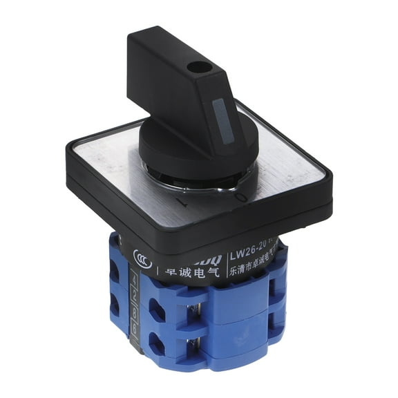 MLINS  Control Rotary Switch Single Pole Double Throw The Transfer Black