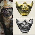 thumbnail image 5 of Máscaras de Halloween Máscaras de Calavera Máscaras de Media Cara Esqueleto Máscara de Guerrero Calavera Esqueleto Fantasma Malvado para Fiesta de Disfraces de Cosplay, 5 of 5