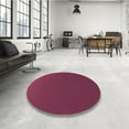 thumbnail image 4 of Ahgly Company Machine Washable Indoor Square Transitional Pink Violet Pink Area Rugs, 8' Square, 4 of 7