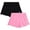 Black Pink Flash, variant on Girls Dolphin Athletic Shorts Breathable Mesh Gym Activewear 2 Pack