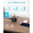 thumbnail image 2 of Anker Regleta USB C de 20 W, regleta con 3 tomas y carga USB C para iPhone 15/15 Plus/15 Pro/15 Pro Max, cable de extensión, carga de suministro de energía para dormitorios, oficina en casa, 2 of 5