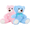 Pink, Blue, variant on MorisMos Bow Tie Teddy Bear Stuffed Animal, 20" Classic Stuffed Cuddly Hugging Bear
