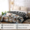 thumbnail image 4 of AISENIN Personalized Picture Blankets Custom Blanket with Picture Personalized Blanket Personalized Father's Day Gifts, 4 of 5