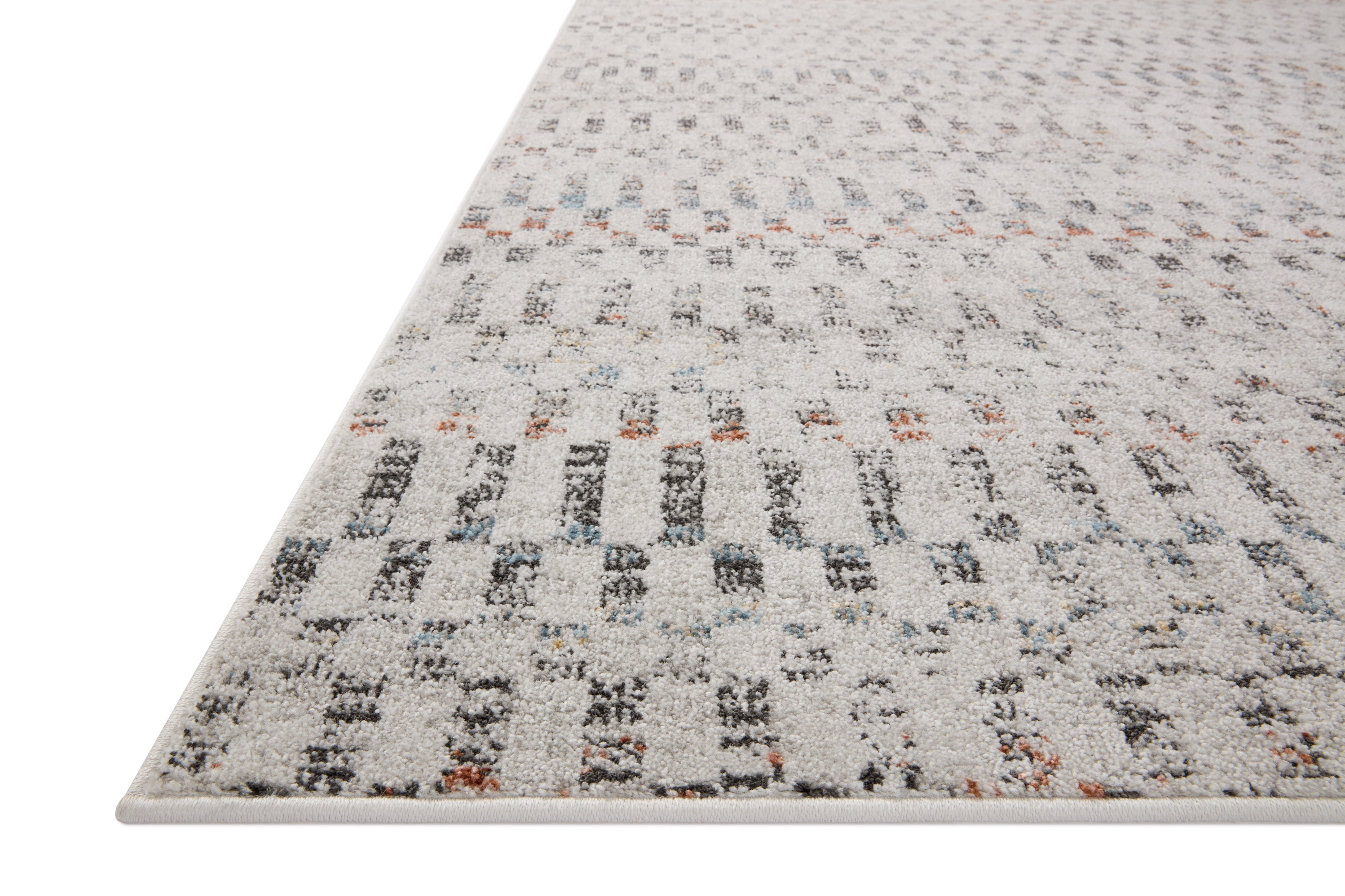 Loloi Kamala Grey / Multi 18" x 18" Sample Rug