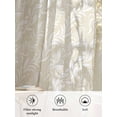 thumbnail image 6 of Sheer Curtains 54 Inch Length 2 Panels Set for Kitchen, Spring Floral Semi Sheer Curtains for Windows, Vintage Simple Flowers Pattern Beige Voile Window Treatments Rod Pocket Curtain, 6 of 7