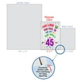 thumbnail image 4 of NobleWorks - 1 Funny Birthday Card with Envelope - Age Equation Milestone 45 C9418MBG, 4 of 7