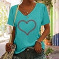 thumbnail image 2 of Birdeem T-Shirt Sans Manches à Col en V pour Femmes, Mode Décontractée, Imprimé, Chandail, 2 of 6
