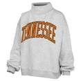 thumbnail image 2 of Women's Pressbox Gray Tennessee Volunteers Oversized Nelson Mock Neck Sweatshirt, 2 of 3