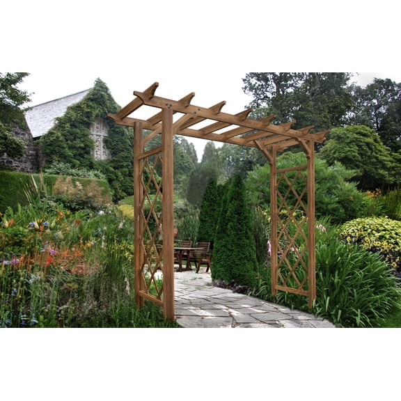 Vita 85"L x 26" W x 89" H Heartwood Grande Arbor, Golden Brown, VA68898