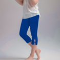 thumbnail image 2 of KAUOD Girls Bottoms 𝗖apris Leggings Cotton Stretchy Yoga Cropped Pants Teen Kids Skinny Tights Straight High Waist Sweatpants, 2 of 6