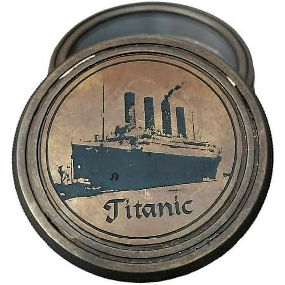 Authentic Vintage Antique Brass-Finished Titanic Lid Compasses  Useful Magnetic Compasses for Hiking Camping and Navigation