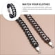 thumbnail image 3 of EeaseMX Pulsera trenzada de cuero para hombre, pulsera de cadena estilo punk personalizada., 3 of 8