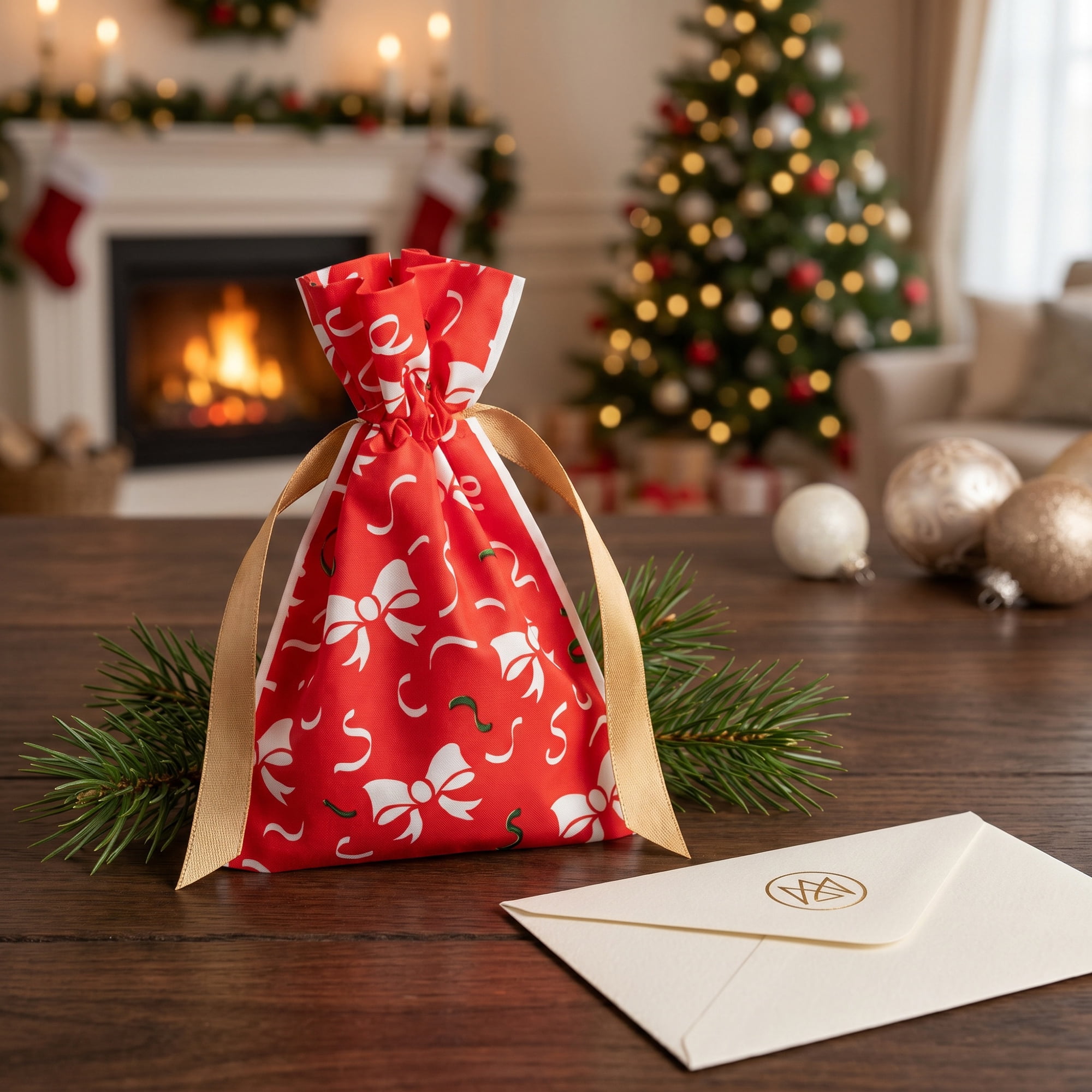 Unique Bargains 10Pcs Multi-Purpose Waterproof Gift Bags with Handles Red 4.7" x 6.7"