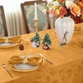thumbnail image 2 of Tablecloth 60x120,Wrinkle Free,Soft,Spillproof Fall Leaves Jacquard Table Cloth for Thanksgiving Fall Holiday Harvest Dinner,Red, 2 of 7