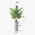 thumbnail image 4 of Artificial Tree in Modern Geometric Pattern Planter, Fake Areca Tropical Palm Silk Tree for Indoor and Outdoor Home Decoration - 66" Overall Tall (Plant Pot Plus Tree), 4 of 5