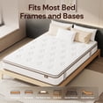 thumbnail image 3 of Spanspace 12 Inch Mattress, Hybrid Innerspring Mattress w/ Gel Memory Foam, Cool Sleep & Pressure Relieving, Full, 3 of 8