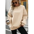 thumbnail image 4 of AMERTEER T-shirts Sweat-Shirts Oversize pour Femmes Pull Col Rond Vêtements Confortables Automne Hiver Mode 2023, 4 of 5