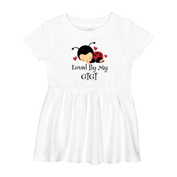 Inktastic Loved by My Gigi Ladybug Girls Baby Dress