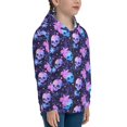 thumbnail image 5 of Pofeuu Skull starry sky flower leaf Print Teenage Zipper Hoodie Sweatshirts Hooded Casual Jackets With Pocket For Boys Girls-Medium, 5 of 6