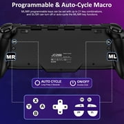 Switch Controller, QQV Switch Pro Controller with Turbo, Vibration, Programmable for Nintendo Switch/OLED Joypad