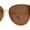 Beige - Brown, variant on Womens Luxury Rhinestone Edge Large Cat Eye Sunglasses Beige - Brown