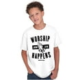 thumbnail image 5 of Worship Happens John 3:16 Prayer Crewneck T Shirts Boy Girl Teen Brisco Brands X, 5 of 6