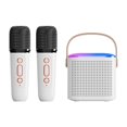 thumbnail image 2 of Y1 Sistema de parlantes portátiles Sonido estéreo Compatible con Bluetooth 5.3 (Blanco 1 a 2), 2 of 9