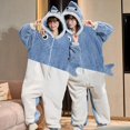 thumbnail image 1 of Pijamas con capucha para hombre y mujer, monos gruesos de Anime, ropa de dormir de gato coreano, mono suelto, suave y cálido para el hogar, Invierno, 1 of 4