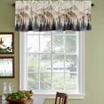 thumbnail image 3 of Tan Forest Curtain Valances for Windows, Kitchen Valance Window Treatments Panel 2 Pack, Trees Woods Vintage Natural Watercolor Rod Pocket Short Curtains for Bathroom Bedroom 42 x 18 Inch, 3 of 8