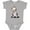 AC-Heather Grey, variant on Inktastic Chinese Crested Boys or Girls Baby Bodysuit